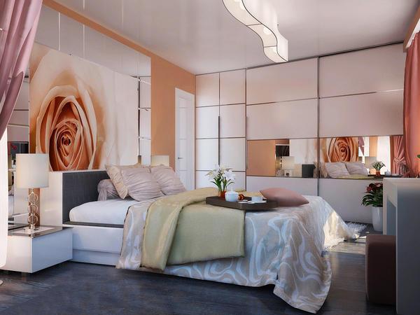 Выбирая единую цветовую гамму для стен и потолка, можно создать уют и комфорт в комнате