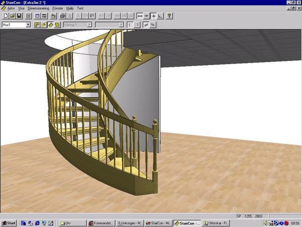 Получить 2 или 3D модели лестниц можно при помощи специализированных программ для моделирования