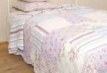 originalnew-pink-blue-king-patchwork-quilt