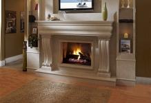 Contemporary-Living-Space-Furniture-Fireplace-Mantel-Kits-With-LCD-TV