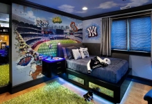 Designing-Boy-Bedroom-Ideas-with-grass-carpet