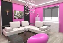 Awesome-Pink-And-Black-Decorating-Ideas-for-Living-Room