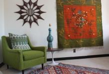 mid-century-rugs-Living-Room-Midcentury-with-armchair-Art-carpet-chair