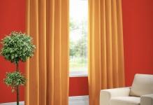 The-walls-are-red-orange-curtains