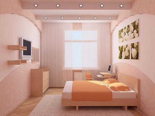 Спальня маленьких размеров будет отлично смотреться, если она будет оформлена в едином стиле