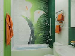 Панно сможет добавить вашей ванной комнате оригинальности и индивидуальности