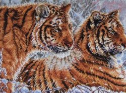 Тигры на картине символизируют силу и власть