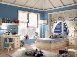 Используя красивые и необычные шторы, можно сказочно украсить интерьер детской комнаты